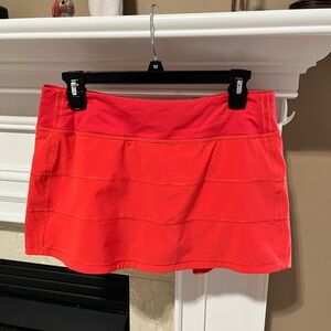 Lululemon red athletic skirt